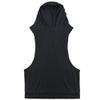 FEESHOW Men's Hooded Gym Tank Top Stringer Bodybuilding Vest Workout Muscle Shirt Black X-Large view 1
