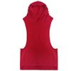 Men's Hooded Gym Tank Top Stringer Bodybuilding Vest Workout Muscle Shirt Red Small view 1