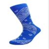 Men's Bandana Design Casual Crew Socks (Sock Size:9-13, Many Colors), Royal Blue, One Size view 1