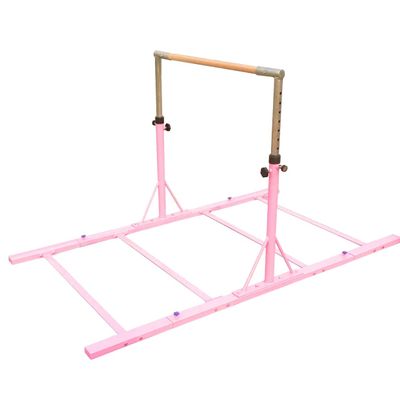Pink 3-5 ft Heavy Duty Adjustable Gymnastics Bars - With Extensions