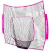 PowerNet Baseball & Softball 7x7 FT Net Replacement, Durable Baseball Screens for Batting & Pitching, Heavy Duty Knotless Netting in Team Colors, NET ONLY (Pink) view 1