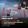 PowerNet Baseball & Softball 7x7 FT Net Replacement, Durable Baseball Screens for Batting & Pitching, Heavy Duty Knotless Netting in Team Colors, NET ONLY (Purple) view 2