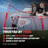 PowerNet Baseball & Softball 7x7 FT Net Replacement, Durable Baseball Screens for Batting & Pitching, Heavy Duty Knotless Netting in Team Colors, NET ONLY (Green) view 2