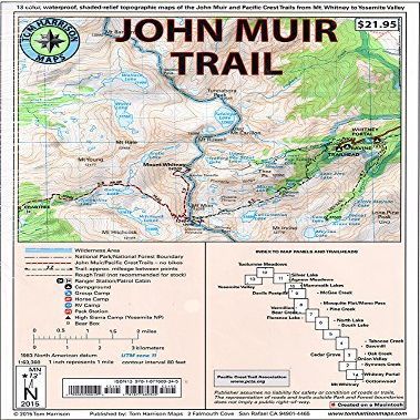 John Muir Trail Map-Pack: Shaded Relief Topo Maps (Tom Harrison Maps) by Tom Harrison (2014-08-08)
