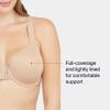 SPANXsmooth Bra-Llelujah! Lightly Lined Full Coverage - T-Shirt Bra - Front Closure - Hosiery Back - Smart Stretch Straps - Naked 2.0-36C view 3