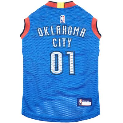 NBA OKLAHOMA CITY THUNDER DOG Jersey, X-Small - Tank Top Basketball Pet Jersey