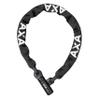 AXA Linq City 100 Chain Lock Length 100 cm Security Level 9 Steel Links 7 mm Black Protective Case Black view 1