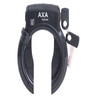 Axa Defender with RL 100 Bike Lock Black, one Size fits All