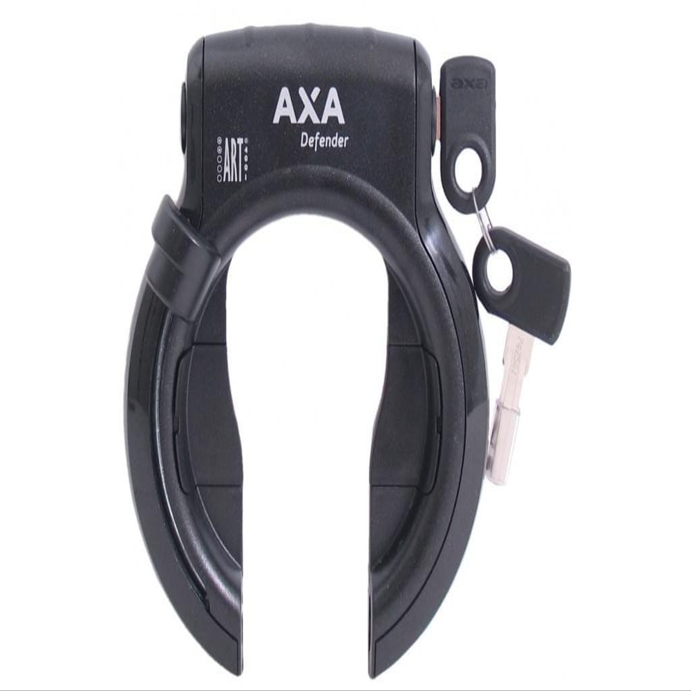 Axa Defender with RL 100 Bike Lock Black, one Size fits All