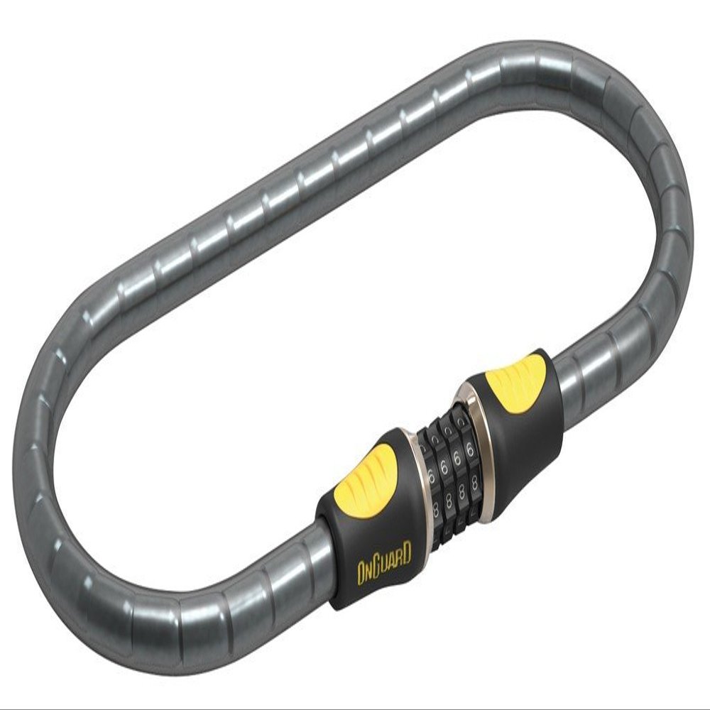 On-Guard Rottweiler Armoured Cable Lock, Unisex, 8127C, Black, 80 x 2 x 2 cm