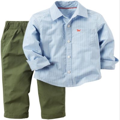 Carter's Boys 2 Pc Playwear Sets, Stripe, 9 Months