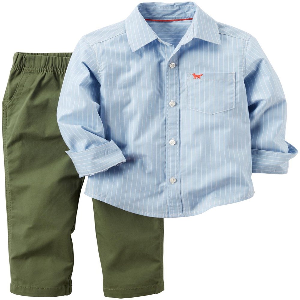Carter's Boys 2 Pc Playwear Sets, Stripe, 9 Months