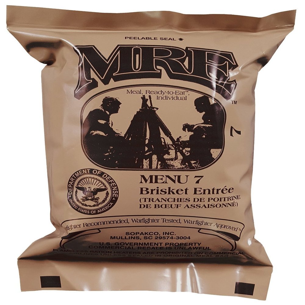 ULTIMATE MRE, 2018 INSPECTION DATE Pack Date Printed on Randomly Selected MRE Inspected Certified Fresh by Ammo Can Man. Pack Date 01/2015 or Newer. Inspection 01/2018 or up. Genuine Mil Surplus.