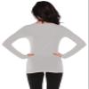 Active Basic Athletic Fitted Plain Long Sleeves Round Crew Neck T Shirt Top view 4