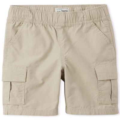 The Children's Place Boys Pull on Cargo Shorts,Sand Wash Single,4