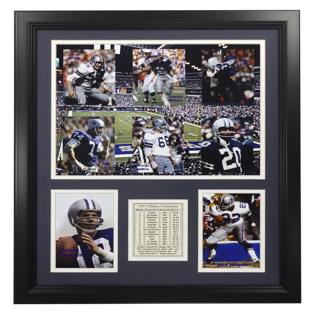 Legends Never Die Dallas Cowboys 1977 Champions Framed Photo Collage, 16" x 20"