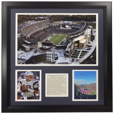 Legends Never Die New England Patriots Gillette Stadium Framed Photo Collage, 16" x 20", (19808A)