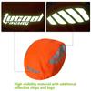 Tucool Racing 30pcs High Visibility Night Visual Bicycle Helmet Cover Waterproof Bike Helmet Cover Rain Cover (Fluorescent Orange) view 2