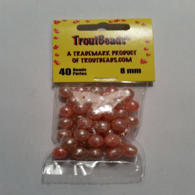 Troutbeads 8mm Peeach Pearl