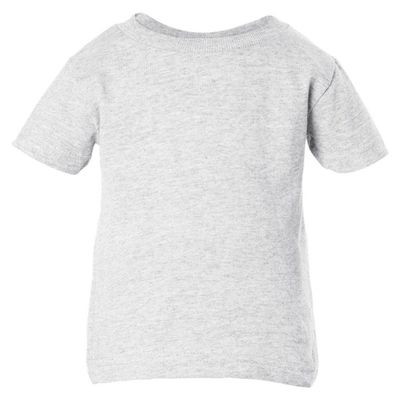 RABBIT SKINS Infant Short Sleeve T-Shirt, Heather, 18 Months