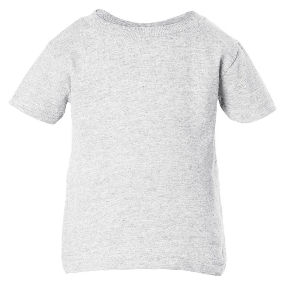RABBIT SKINS Infant Short Sleeve T-Shirt, Heather, 18 Months