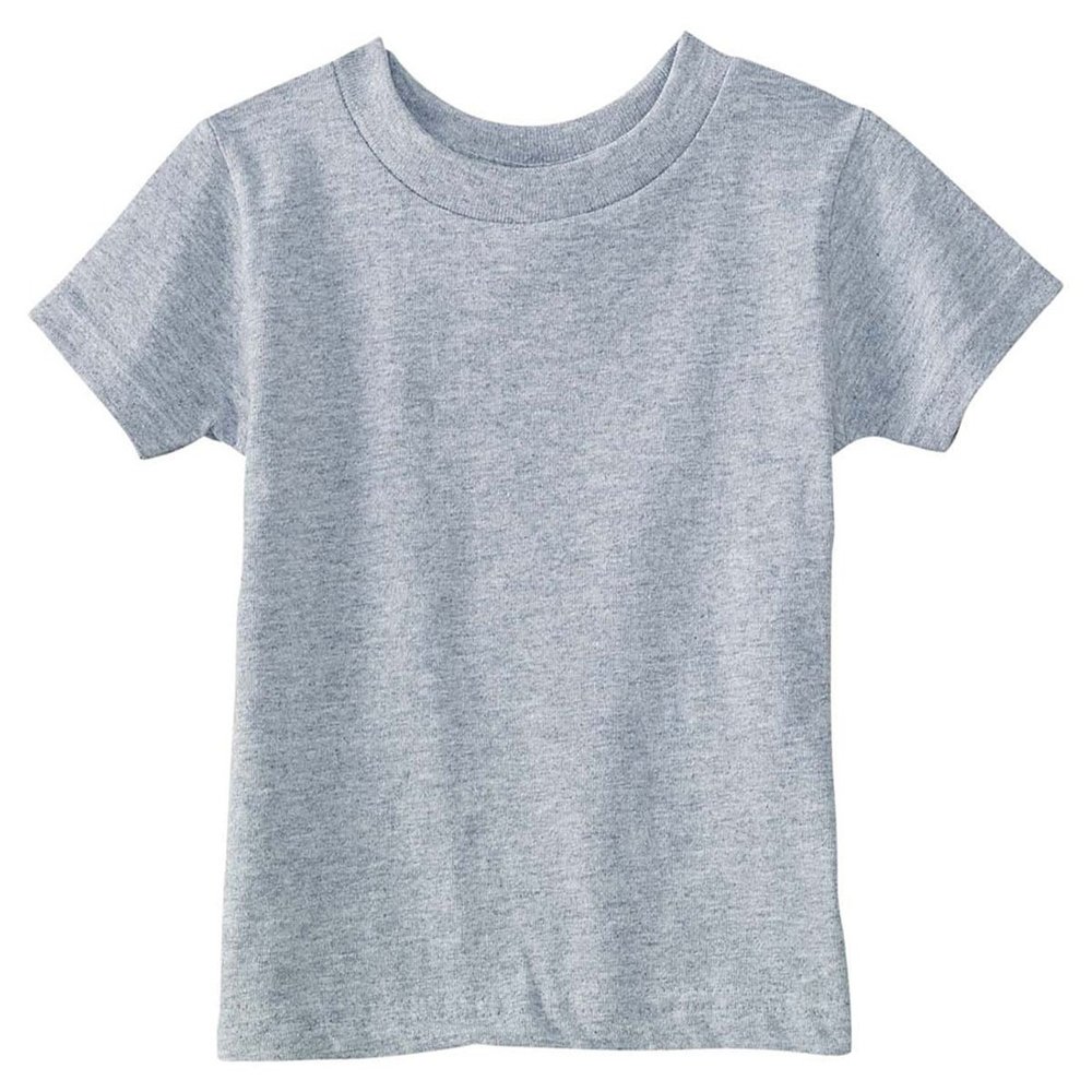 Rabbit Skins Infant Short Sleeve T-Shirt, Heather, 6 Months