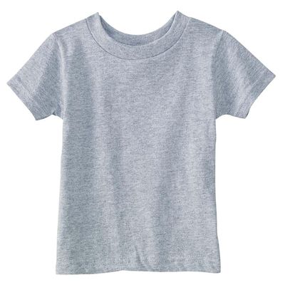 RABBIT SKINS Infant Short Sleeve T-Shirt, Heather, 24 Months