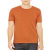 Bella Canvas Men's Taped Shoulders Crewneck T-Shirt, Burnt Orange, Large view 2