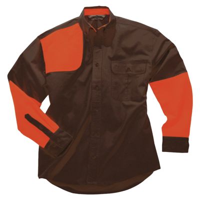 Boyt Harness HU127 High Prairie Long Sleeve Hunting Shirt, Coffee/Orange, Large