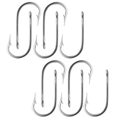 10pcs Fish WOW! 7691S Big Game Southern Tuna Stainless Steel Hook Size 11/0