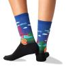 Hot Sox womens Travel Series Novelty Fashion Casual Crew Socks Hosiery, Golden Gate Bridge (Dark Blue), 4 10 US view 2
