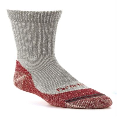 Farm to Feet Kids Boulder No Fly Zone Lightweight Hiking Merino Wool Crew, Berry, Small