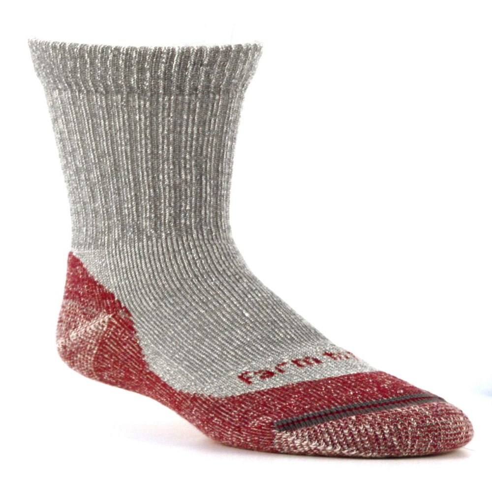 Farm to Feet Kids Boulder No Fly Zone Lightweight Hiking Merino Wool Crew, Berry, Small