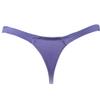 FFESHOW Men's Smooth Bikini Pouch Underwear G String Thongs Purple One Size view 2