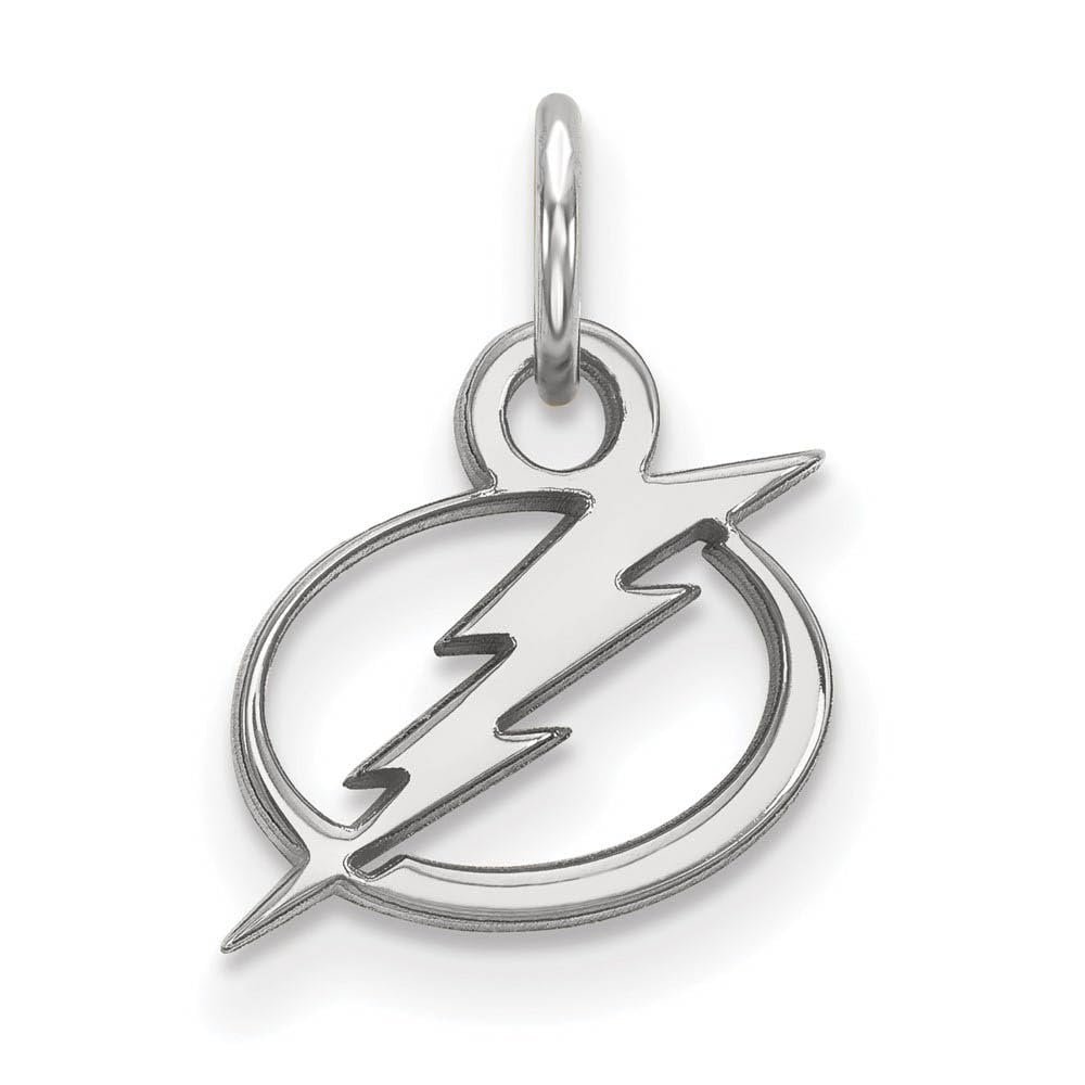 10k White Gold NHL Tampa Bay Lightning XS (Tiny) Charm or Pendant