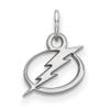10k White Gold NHL Tampa Bay Lightning XS (Tiny) Charm or Pendant view 1