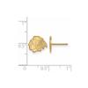 LogoArt 10k Yellow Gold NHL Chicago Blackhawks XS Post Earrings view 2