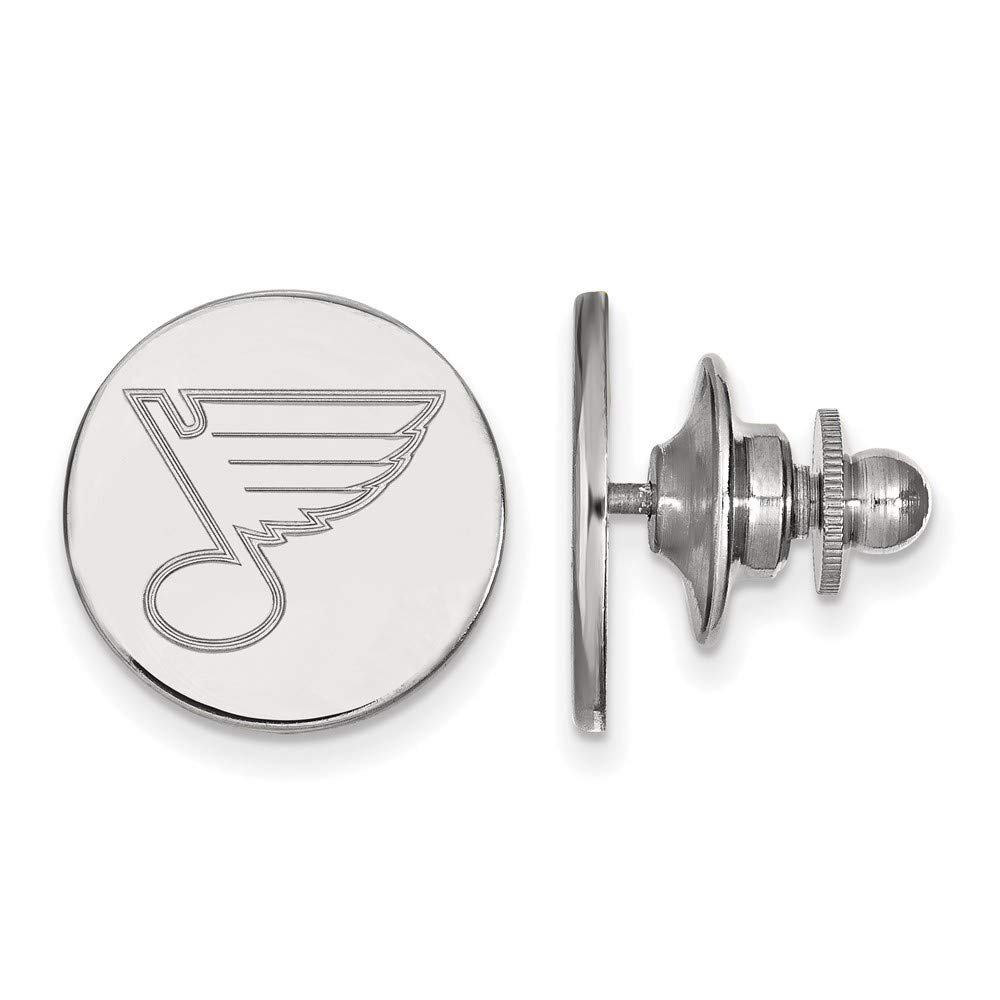 LogoArt Sterling Silver NHL St. Louis Blues Lapel or Tie Pin