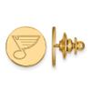LogoArt Sterling Silver 14k Yellow Gold Plated NHL St. Louis Blues Lapel or Tie Pin view 1