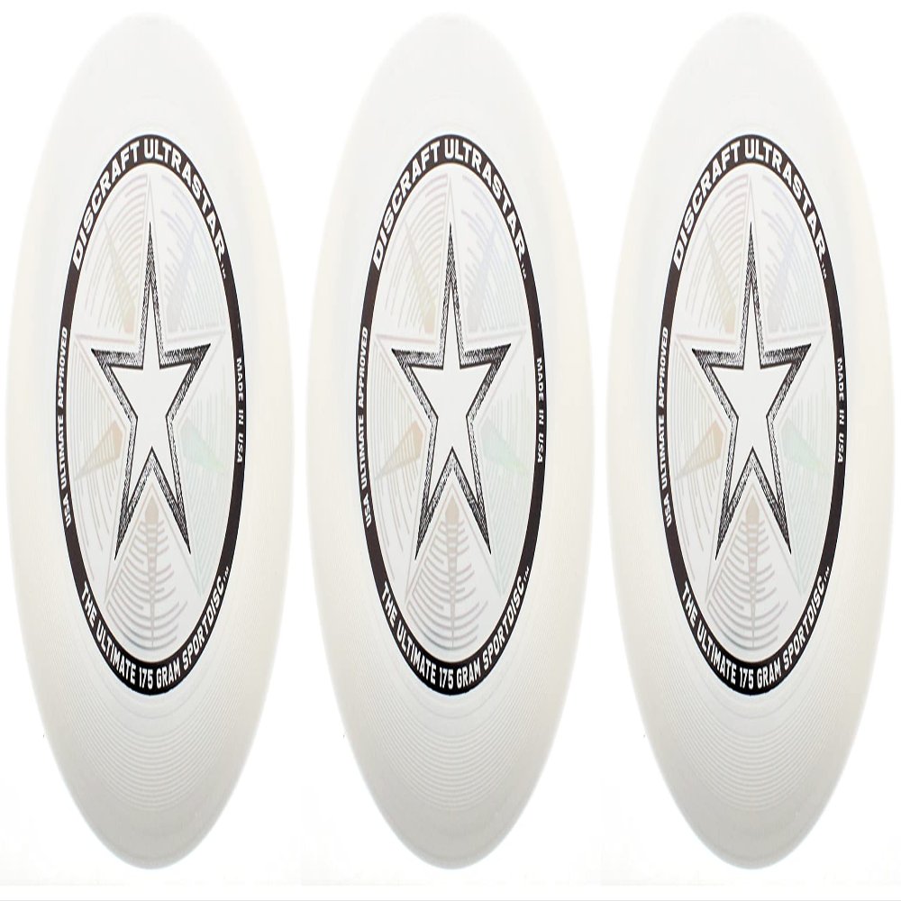 Discraft 175g Ultimate Disc Bundle (3 Discs) White, White & White
