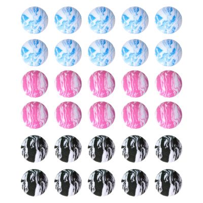 Tabata BAAZN0302 Golf Practice Ball, Approach Practice, Marble Ball, Maximum Distance 16.4 ft (5 m), Pack of 30 OEM