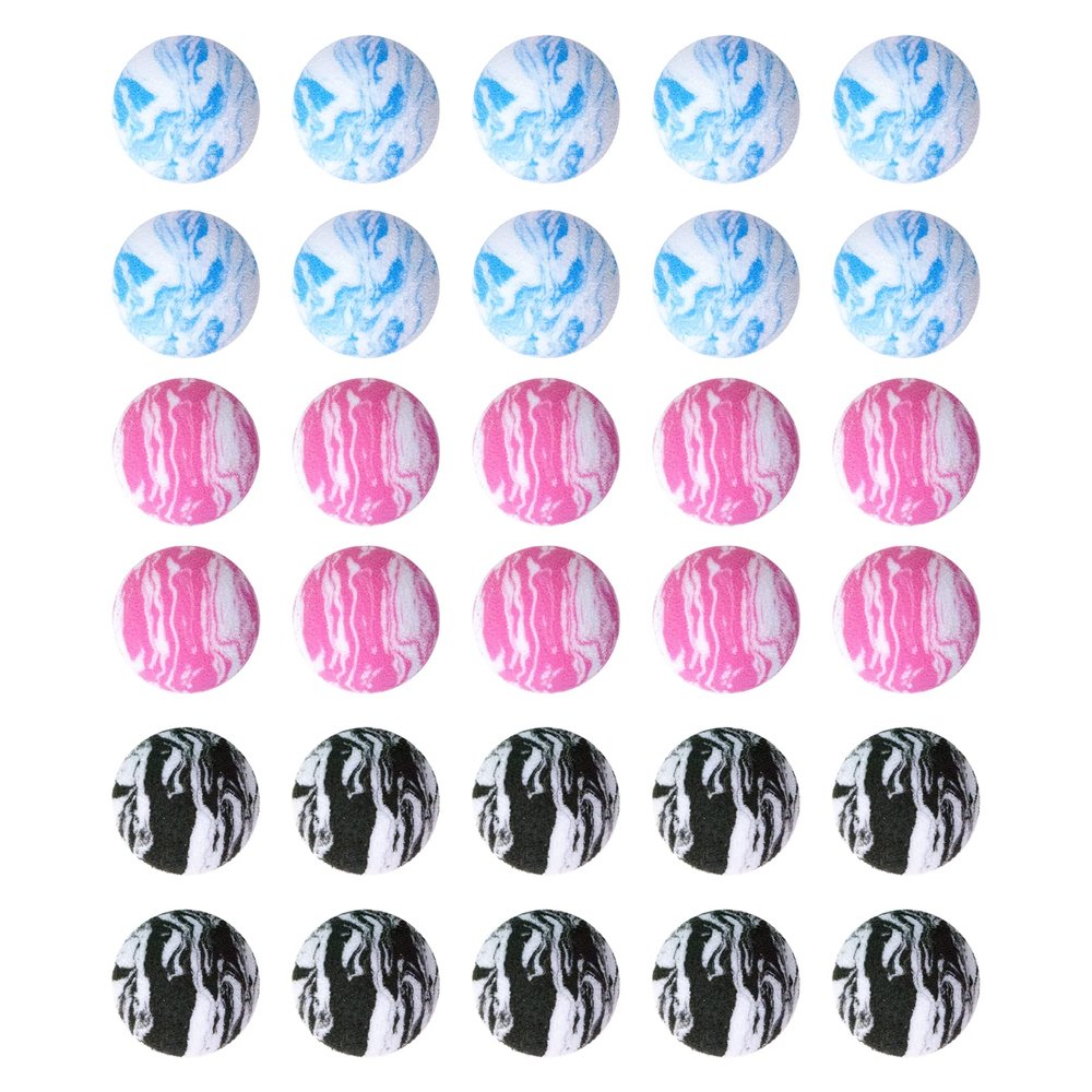 Tabata BAAZN0302 Golf Practice Ball, Approach Practice, Marble Ball, Maximum Distance 16.4 ft (5 m), Pack of 30 OEM