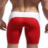BRAVE PERSON Fashion Soft Smooth Swimming Trunks Men's Sports Shorts Beach Pants B0005 (S, Green/Red) view 2