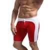 BRAVE PERSON Fashion Soft Smooth Swimming Trunks Men's Sports Shorts Beach Pants B0005 (S, Green/Red) view 4