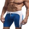 BRAVE PERSON Fashion Soft Smooth Swimming Trunks Men's Sports Shorts Beach Pants B0005 (M, Blue/Green) view 3