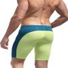 BRAVE PERSON Fashion Soft Smooth Swimming Trunks Men's Sports Shorts Beach Pants B0005 (M, Blue/Green) view 4