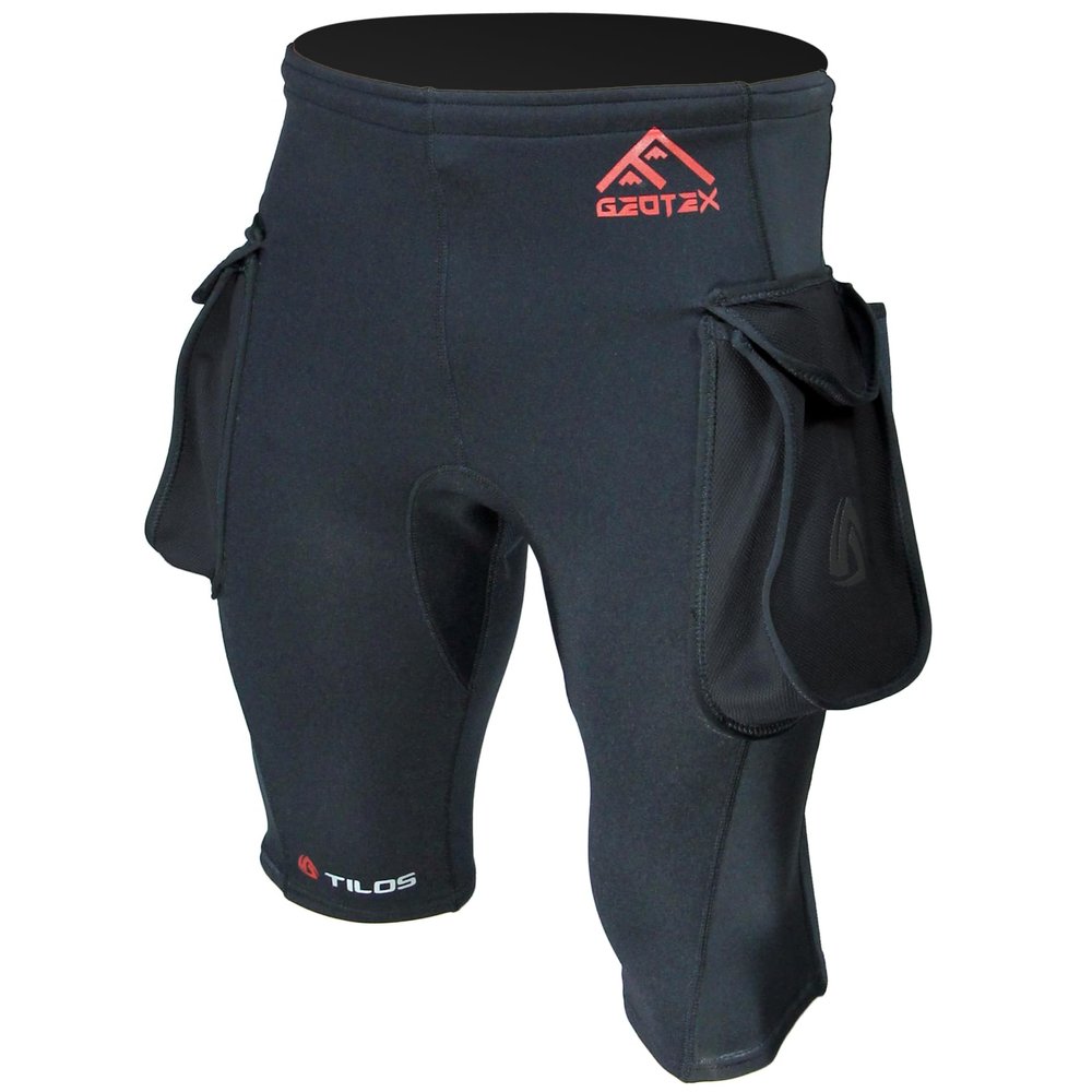 Tilos Wetsuit Scuba Diving Tech Shorts with Pockets - 1mm Neoprene: Diving, Scuba, Snorkeling, Surfing & Many More (Black, Small)