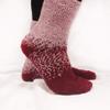 BambooMN Extra Large Super Soft Warm Cozy Fuzzy Gradient Socks - 06 Campfire - 3 prs view 4
