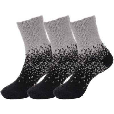 BambooMN Extra Large Super Soft Warm Cozy Fuzzy Gradient Socks - 07 Witches Brew - 3 prs