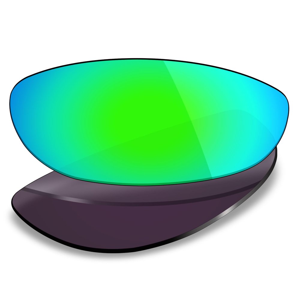 Mryok Polarized Replacement Lenses for Oakley Monster Dog Sunglasses, HD Polarized, UV Protection, Impact Resistant & Perfectly Fit - Emerald Green